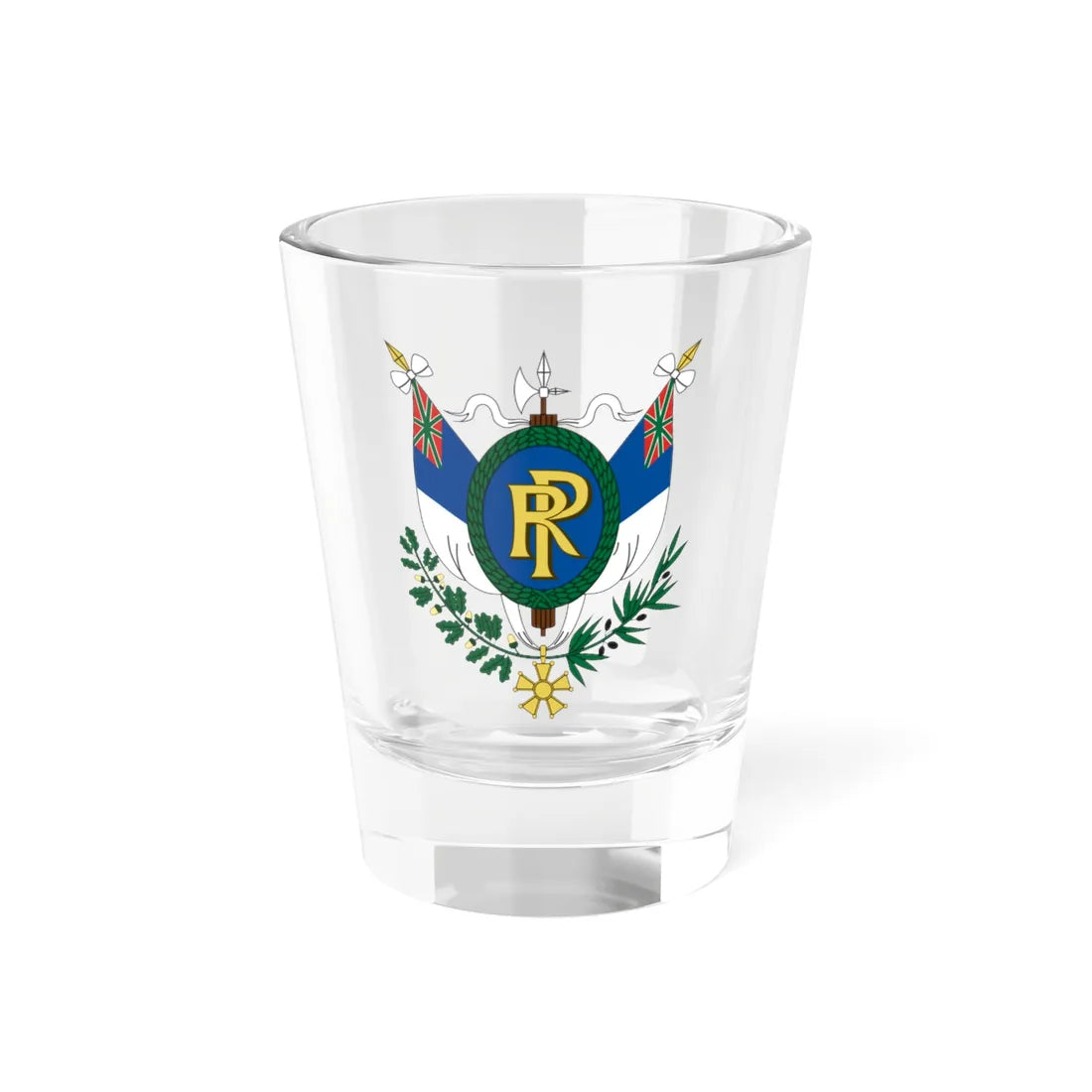 Proposed Coat of Arms of Portugal 1911 (Portugal) (Coat of Arms) Shot Glass 1.5oz 1.5oz - Go Mug Yourself