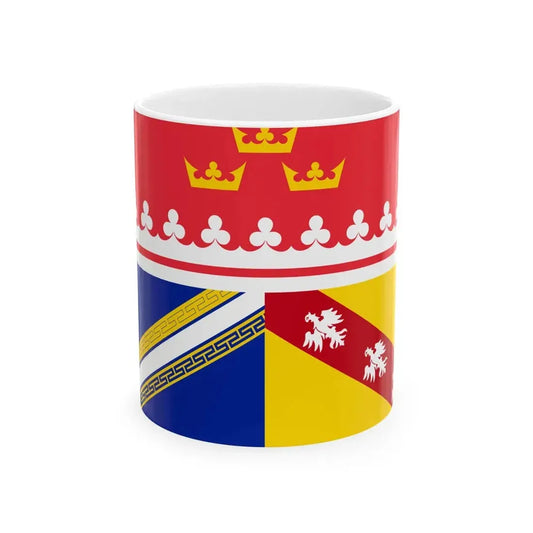 Proposed design for the flag of Grand Est (France) White Coffee Mug 11oz - Go Mug Yourself