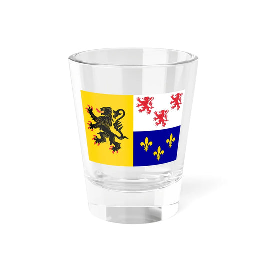 Proposed design for the flag of Hauts-de-France (France) Shot Glass 1.5oz 1.5oz - Go Mug Yourself