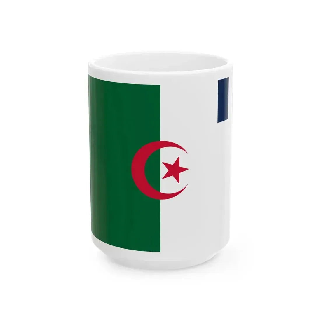 Proposed Flag for a Franco-Algerian Commonwealth 1962 (Algeria) White Coffee Mug 15oz - Go Mug Yourself