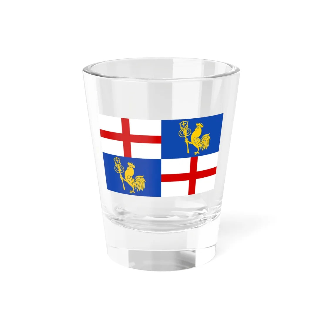 Proposed flag for Emilia-Romagna (Italy) Shot Glass 1.5oz 1.5oz - Go Mug Yourself