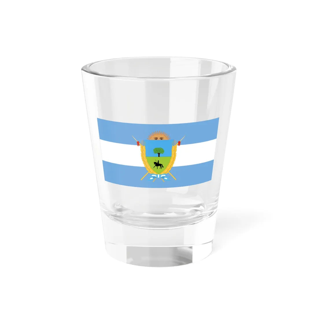 Proposed flag for the La Pampa Province 1993 (Argentina) Shot Glass 1.5oz 1.5oz - Go Mug Yourself