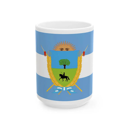 Proposed flag for the La Pampa Province 1993 (Argentina) White Coffee Mug 15oz - Go Mug Yourself