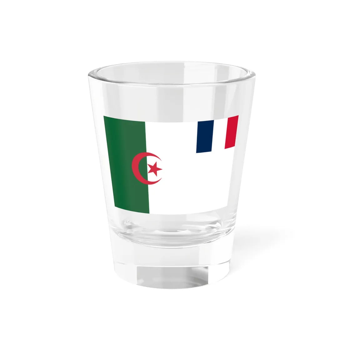 Proposed Flag of Algeria during FLN-OAS ceasefire talks 1962 (Algeria) Shot Glass 1.5oz 1.5oz - Go Mug Yourself