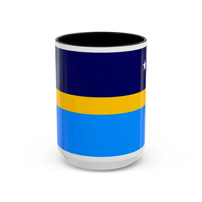 Proposed flag of Antarctica Dave Hamilton - Accent Coffee Mug 15oz Black - Go Mug Yourself