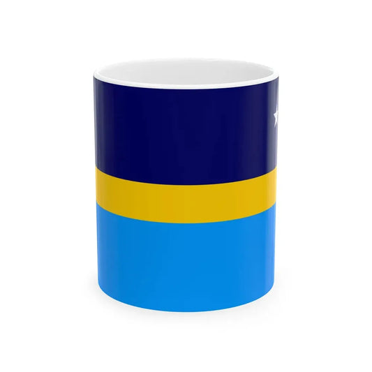 Proposed flag of Antarctica Dave Hamilton - White Coffee Mug 11oz - Go Mug Yourself