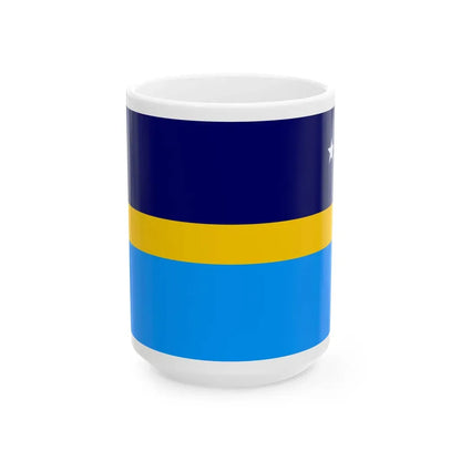 Proposed flag of Antarctica Dave Hamilton - White Coffee Mug 15oz - Go Mug Yourself
