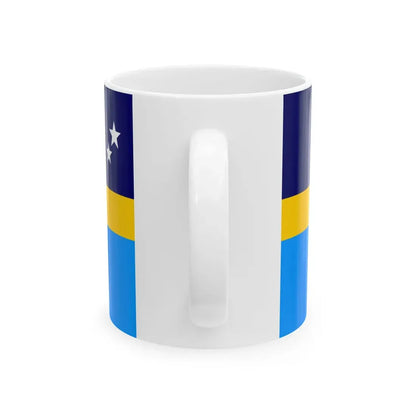 Proposed flag of Antarctica Dave Hamilton - White Coffee Mug - Go Mug Yourself