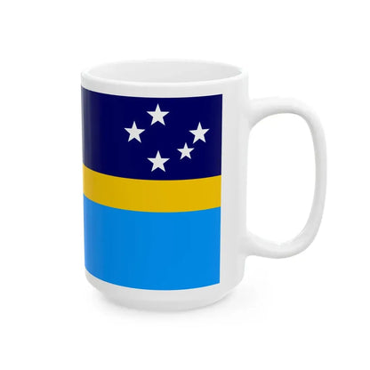 Proposed flag of Antarctica Dave Hamilton - White Coffee Mug - Go Mug Yourself