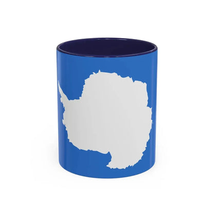 Proposed flag of Antarctica Graham Bartram - Accent Coffee Mug 11oz Navy - Go Mug Yourself