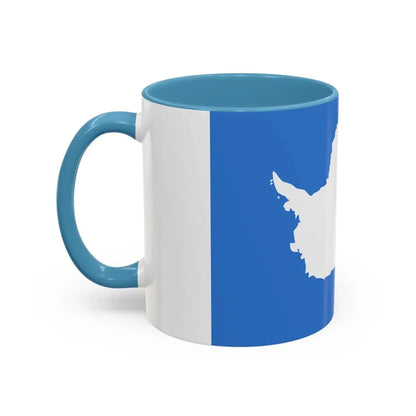 Proposed flag of Antarctica Graham Bartram - Accent Coffee Mug - Go Mug Yourself