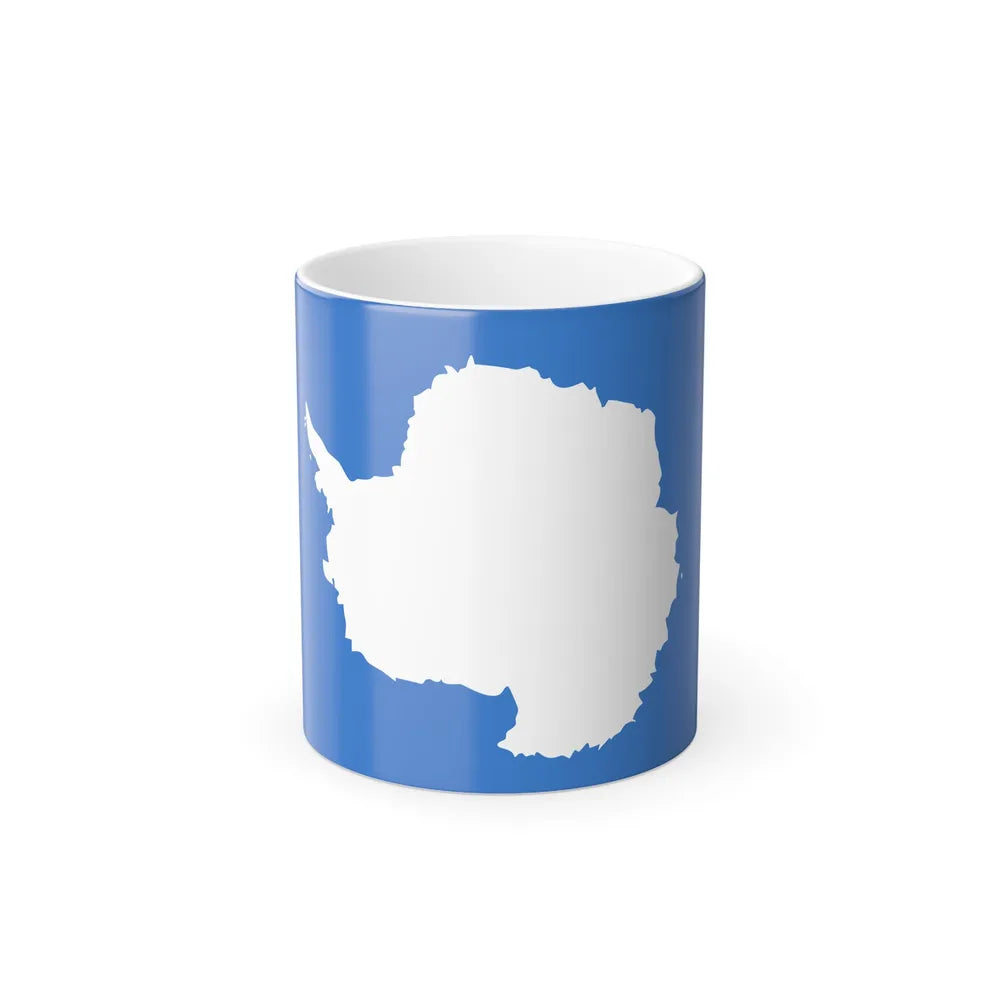 Proposed flag of Antarctica Graham Bartram - Color Changing Coffee Mug-11oz-Go Mug Yourself