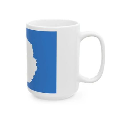 Proposed flag of Antarctica Graham Bartram - White Coffee Mug - Go Mug Yourself