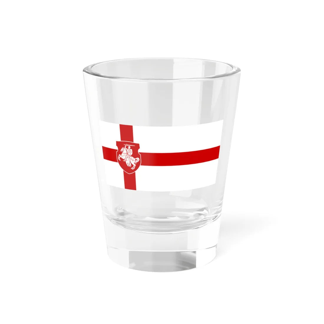 Proposed flag of Belarus 1992 (Belarus) Shot Glass 1.5oz 1.5oz - Go Mug Yourself
