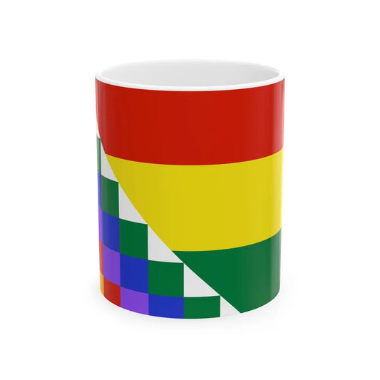 Proposed flag of Bolivia (Bolivia) White Coffee Mug 11oz - Go Mug Yourself