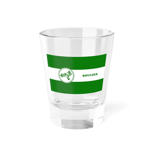 Proposed Flag of Boulder Colorado (United States) Shot Glass 1.5oz 1.5oz - Go Mug Yourself