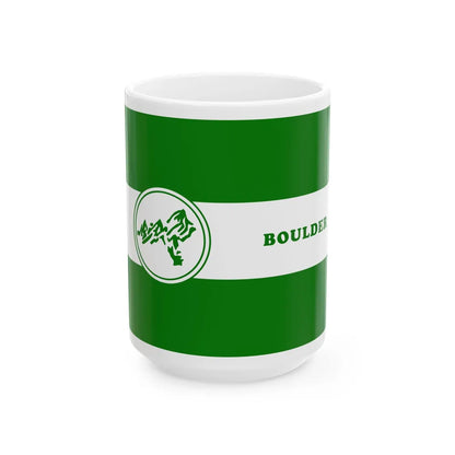 Proposed Flag of Boulder Colorado (United States) White Coffee Mug 15oz - Go Mug Yourself