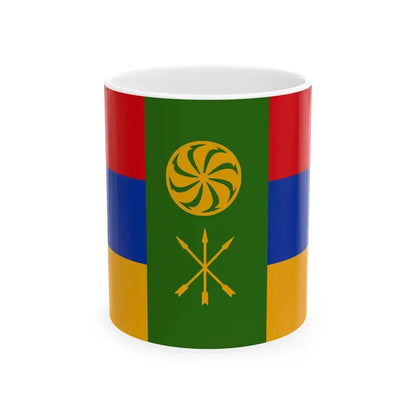 Proposed flag of Cherkesogai (Armenia) White Coffee Mug 11oz - Go Mug Yourself
