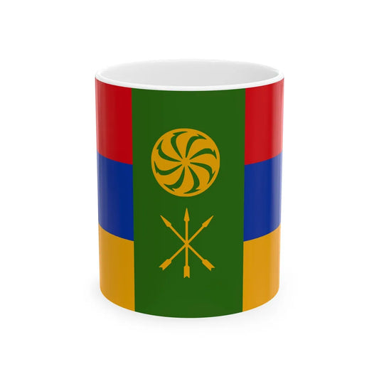 Proposed flag of Cherkesogai (Armenia) White Coffee Mug 11oz - Go Mug Yourself