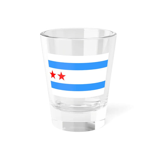 Proposed flag of Chicago Illinois 1928 (United States) Shot Glass 1.5oz 1.5oz - Go Mug Yourself