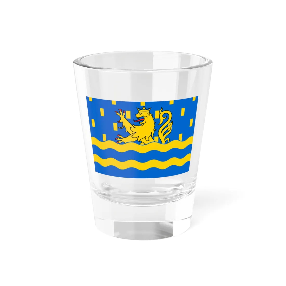 Proposed flag of Doubs (France) Shot Glass 1.5oz 1.5oz - Go Mug Yourself