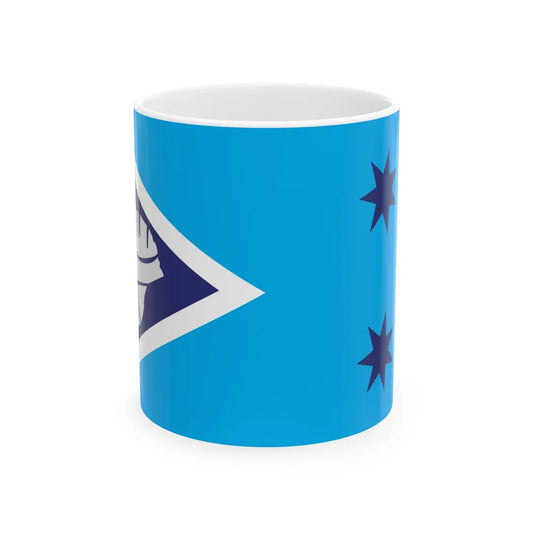 Proposed flag of Fiji 2015 design 36 (Fiji) White Coffee Mug 11oz - Go Mug Yourself