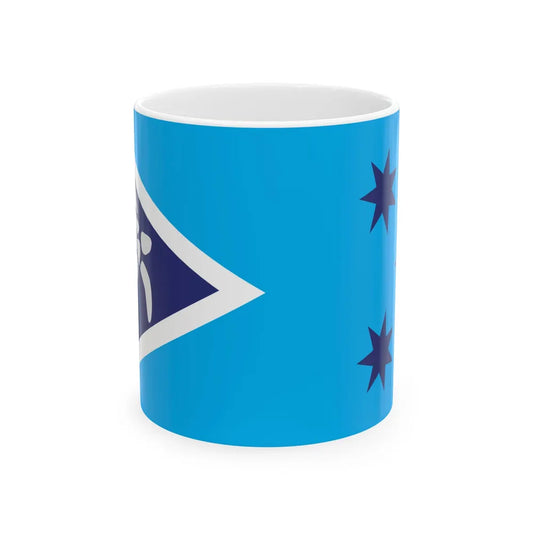 Proposed flag of Fiji 2015 design 38 (Fiji) White Coffee Mug 11oz - Go Mug Yourself