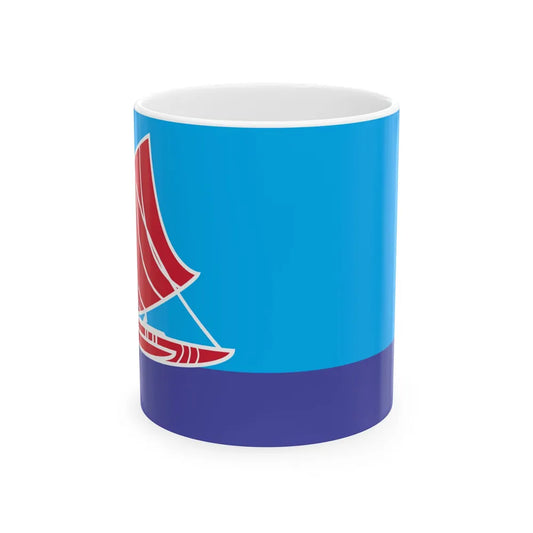 Proposed flag of Fiji 2015 design 41 (Fiji) White Coffee Mug 11oz - Go Mug Yourself