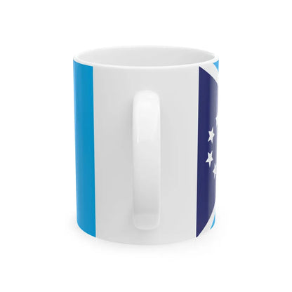 Proposed flag of Fiji 2015 design 46 (Fiji) White Coffee Mug - Go Mug Yourself