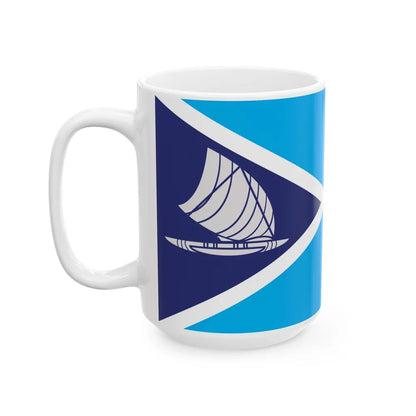 Proposed flag of Fiji 2015 design 52 (Fiji) White Coffee Mug - Go Mug Yourself