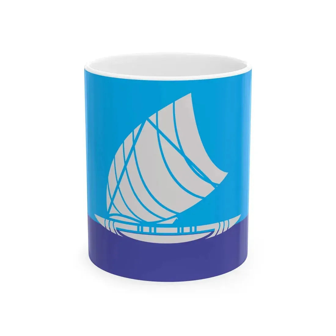Proposed flag of Fiji 2015 design 54 (Fiji) White Coffee Mug 11oz - Go Mug Yourself