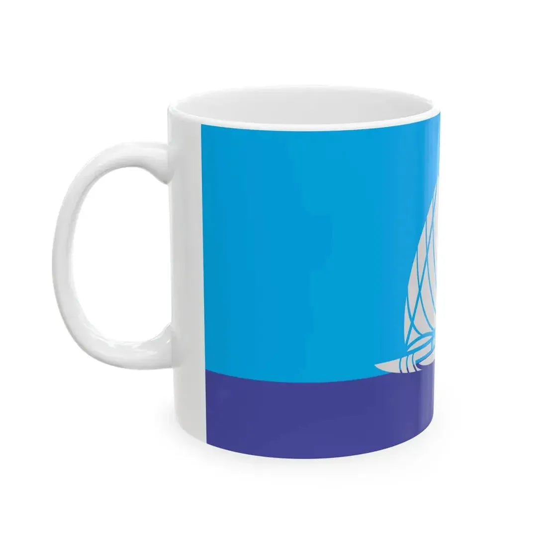 Proposed flag of Fiji 2015 design 54 (Fiji) White Coffee Mug - Go Mug Yourself