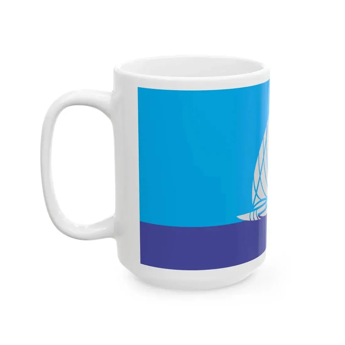Proposed flag of Fiji 2015 design 54 (Fiji) White Coffee Mug - Go Mug Yourself