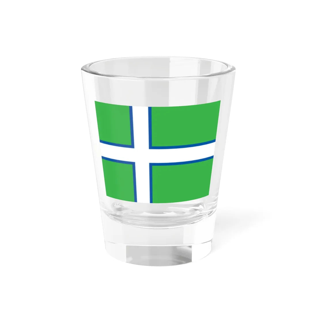 Proposed flag of Greenland 1973 Shot Glass 1.5oz 1.5oz - Go Mug Yourself