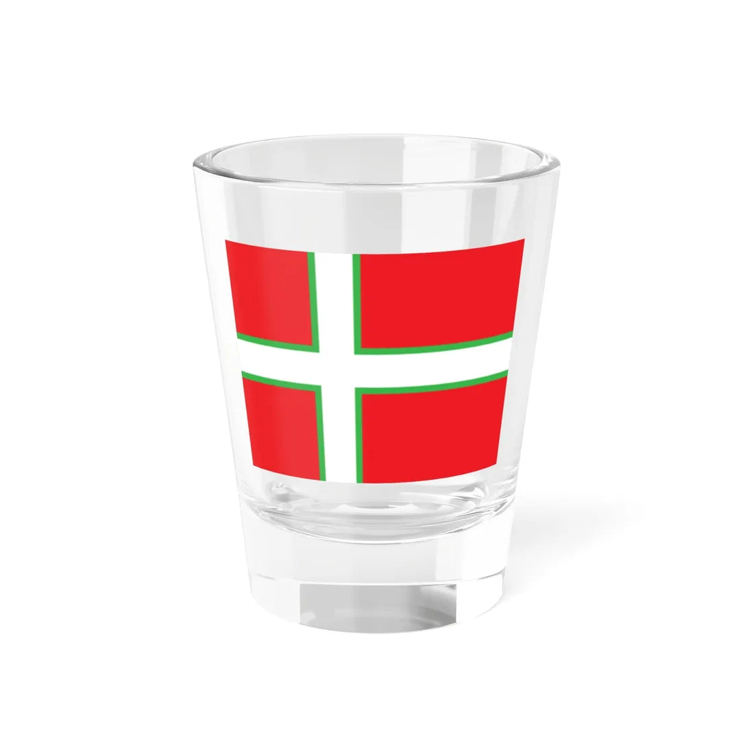 Proposed flag of Greenland 1974 Shot Glass 1.5oz 1.5oz - Go Mug Yourself