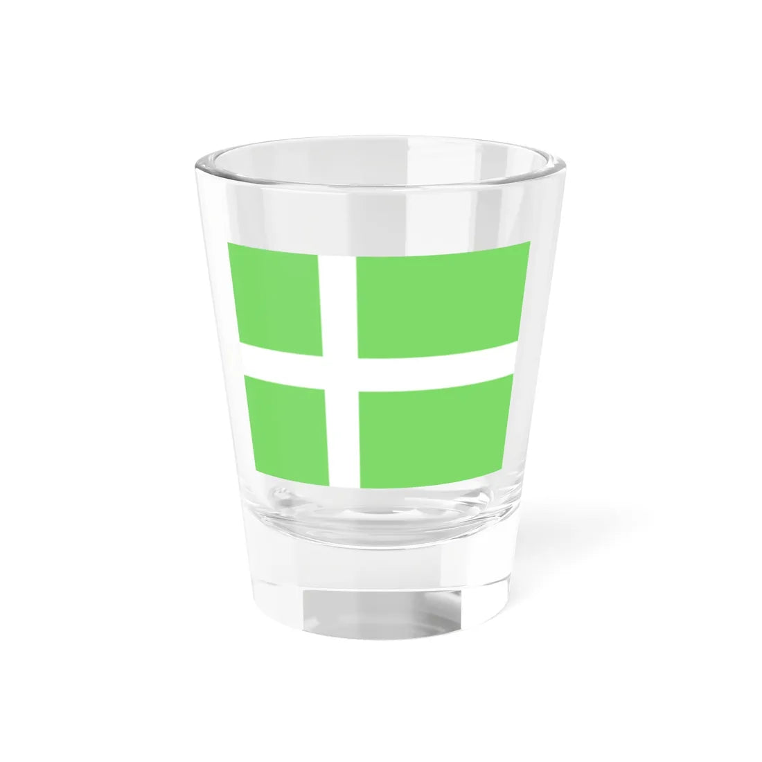 Proposed flag of Greenland 1984 Shot Glass 1.5oz 1.5oz - Go Mug Yourself