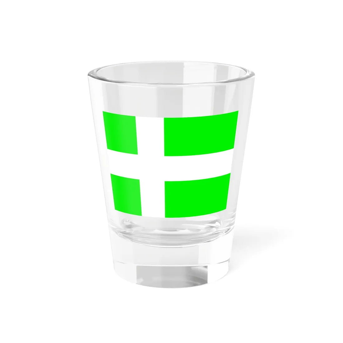 Proposed flag of Greenland - Sven Tito Achen design Shot Glass 1.5oz 1.5oz - Go Mug Yourself