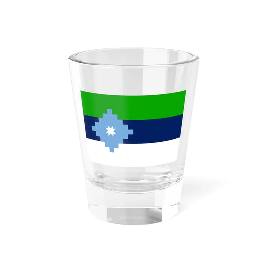 Proposed flag of Independent Patagonia (Argentina) Shot Glass 1.5oz 1.5oz - Go Mug Yourself