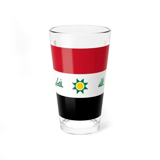 Proposed flag of Iraq first proposal 2008 (Iraq) Pint Glass 16oz 16oz - Go Mug Yourself