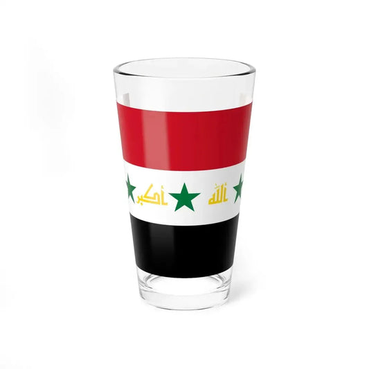Proposed flag of Iraq second proposal 2008 (Iraq) Pint Glass 16oz 16oz - Go Mug Yourself