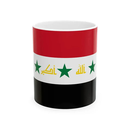 Proposed flag of Iraq second proposal 2008 (Iraq) White Coffee Mug 11oz - Go Mug Yourself