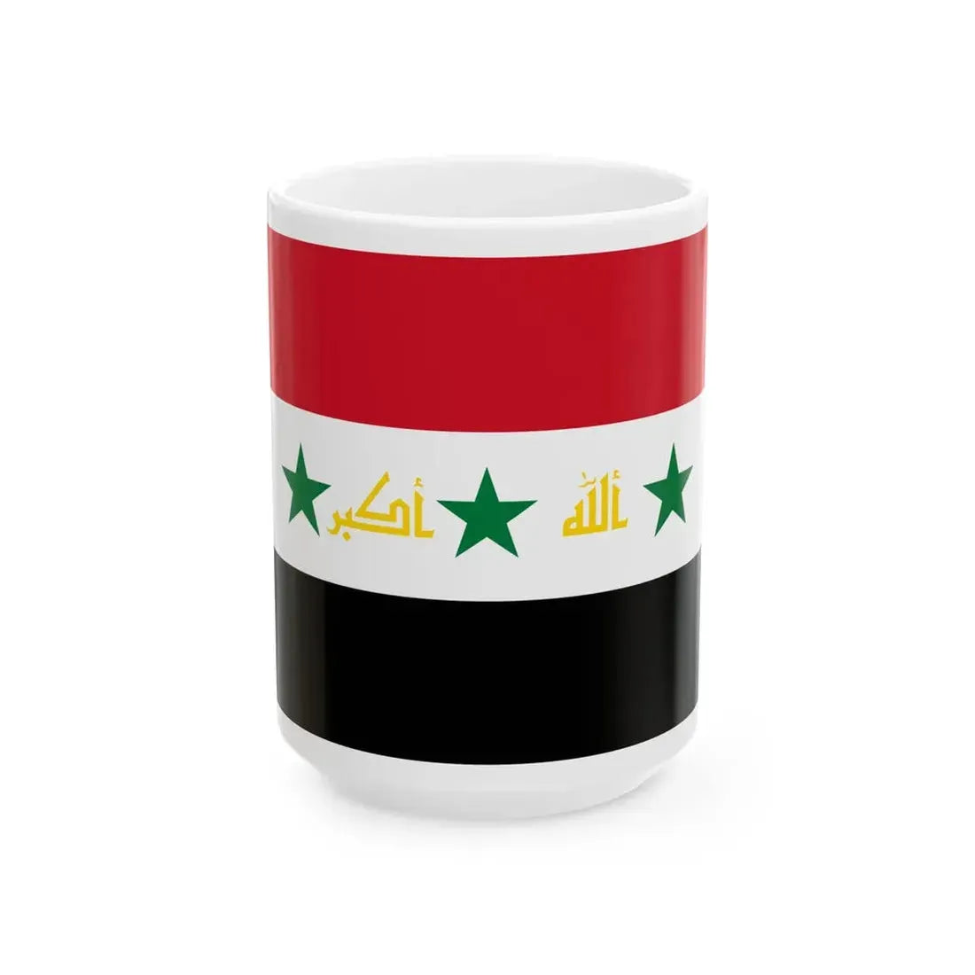 Proposed flag of Iraq second proposal 2008 (Iraq) White Coffee Mug 15oz - Go Mug Yourself