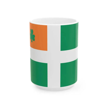 Proposed flag of Ireland 1957 (Ireland) White Coffee Mug 15oz - Go Mug Yourself