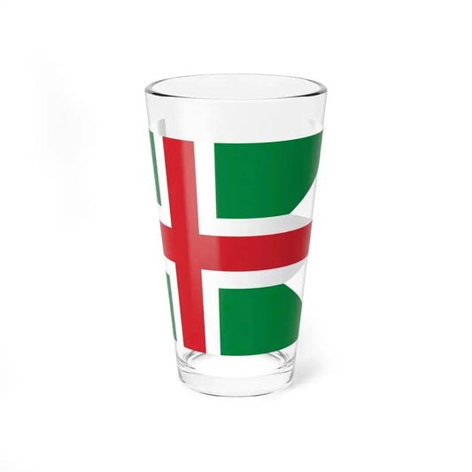Proposed flag of Italy by Daniele Fisichella triple-tailed (Italy) Pint Glass 16oz 16oz - Go Mug Yourself