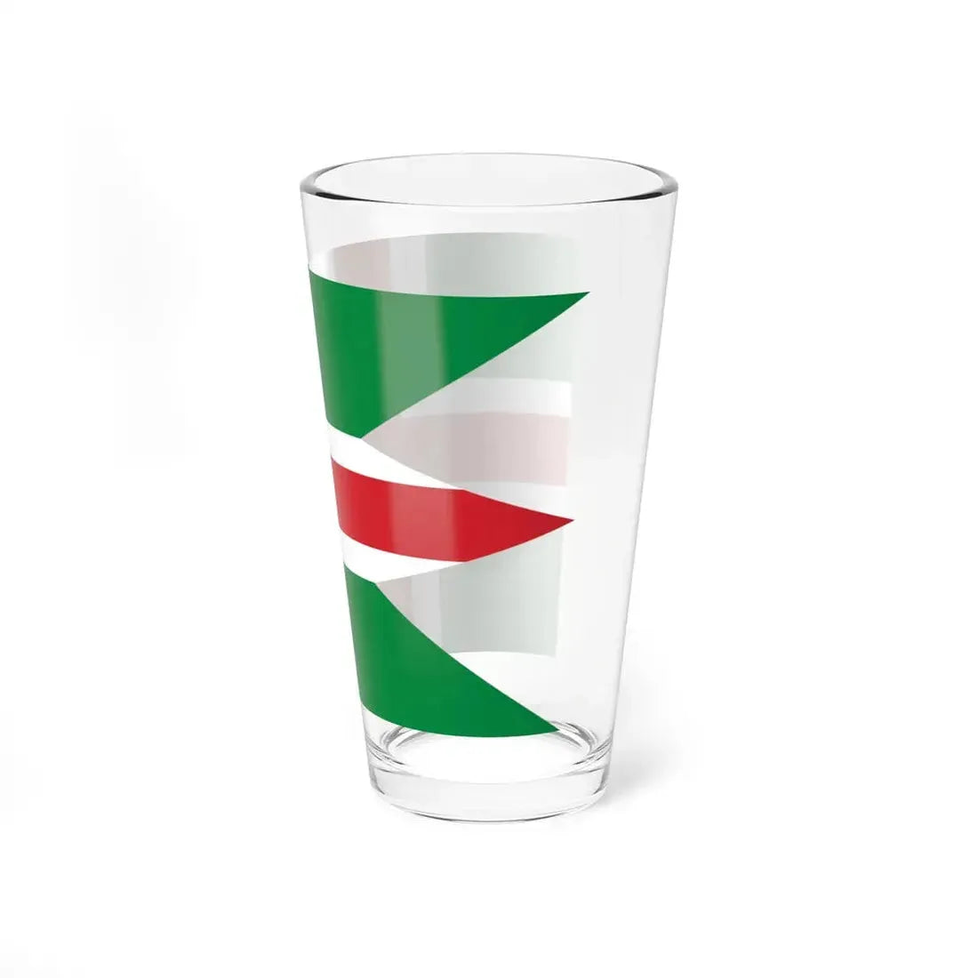 Proposed flag of Italy by Daniele Fisichella triple-tailed (Italy) Pint Glass 16oz - Go Mug Yourself