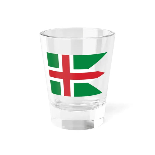 Proposed flag of Italy by Daniele Fisichella triple-tailed (Italy) Shot Glass 1.5oz 1.5oz - Go Mug Yourself