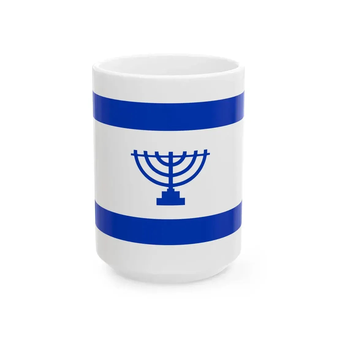 Proposed flag of Judea (Israel) White Coffee Mug 15oz - Go Mug Yourself