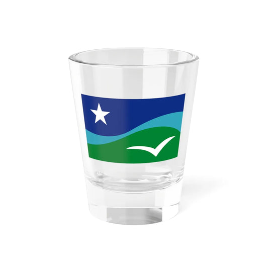 Proposed Flag of Marthas Vineyard (United States) Shot Glass 1.5oz 1.5oz - Go Mug Yourself