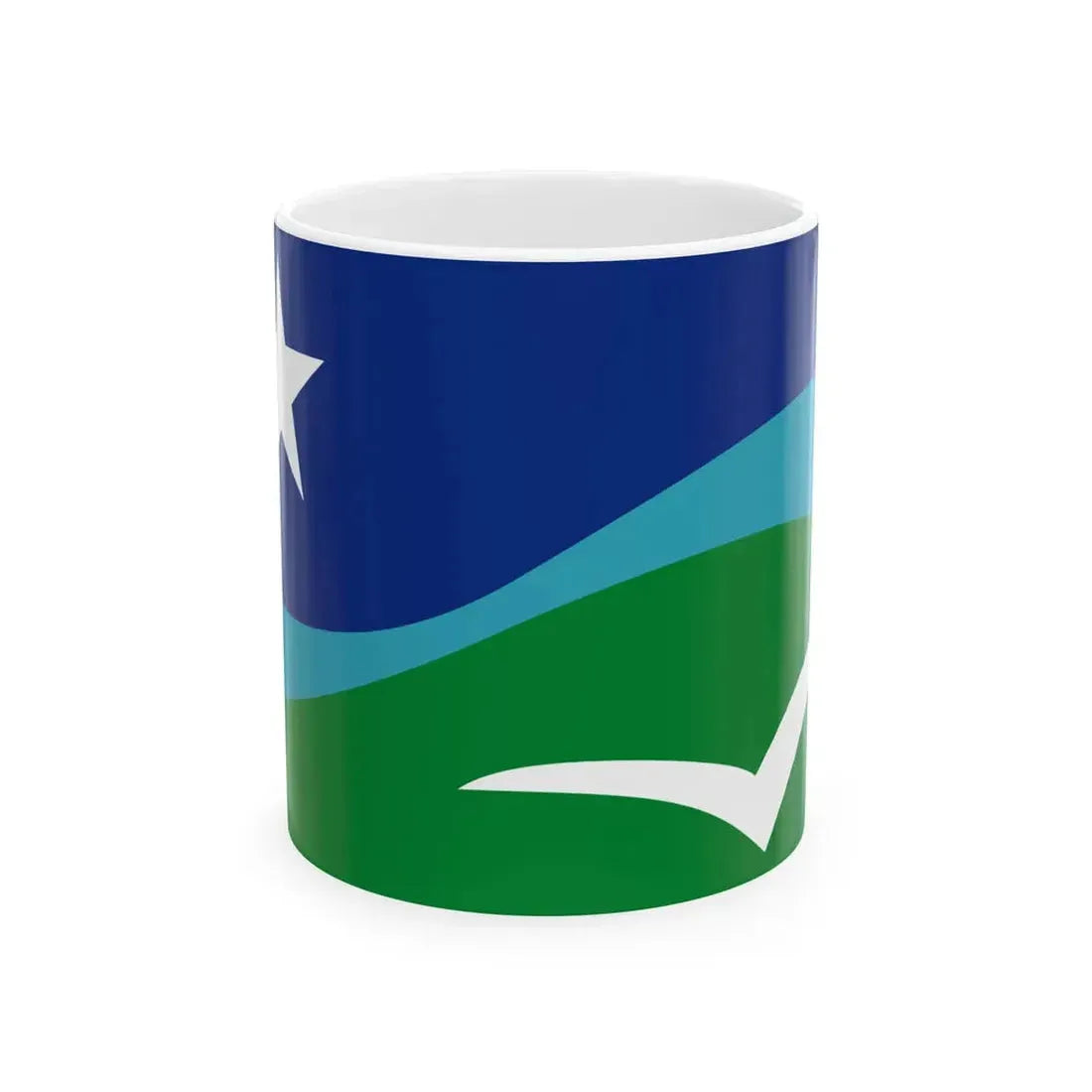Proposed Flag of Marthas Vineyard (United States) White Coffee Mug 11oz - Go Mug Yourself