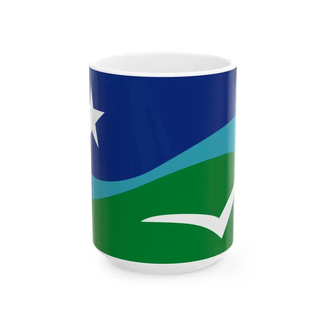 Proposed Flag of Marthas Vineyard (United States) White Coffee Mug 15oz - Go Mug Yourself
